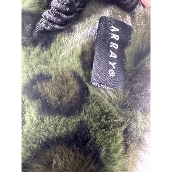 Brand New Array Shayla Women's Size 8 Green Plush Slippers SLingback - Picture 8 of 8